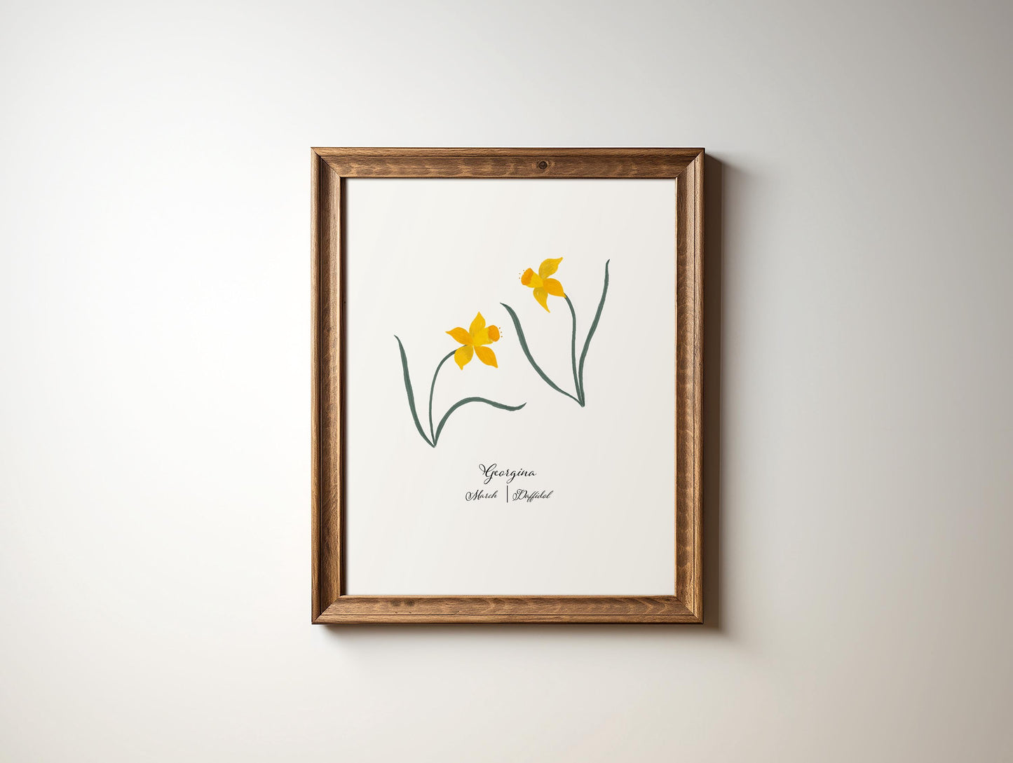 Personalized holiday gifts for new moms, parents, new baby, grandparents, gifts under 30, gifts under 50 | Birth Flower Print Collection