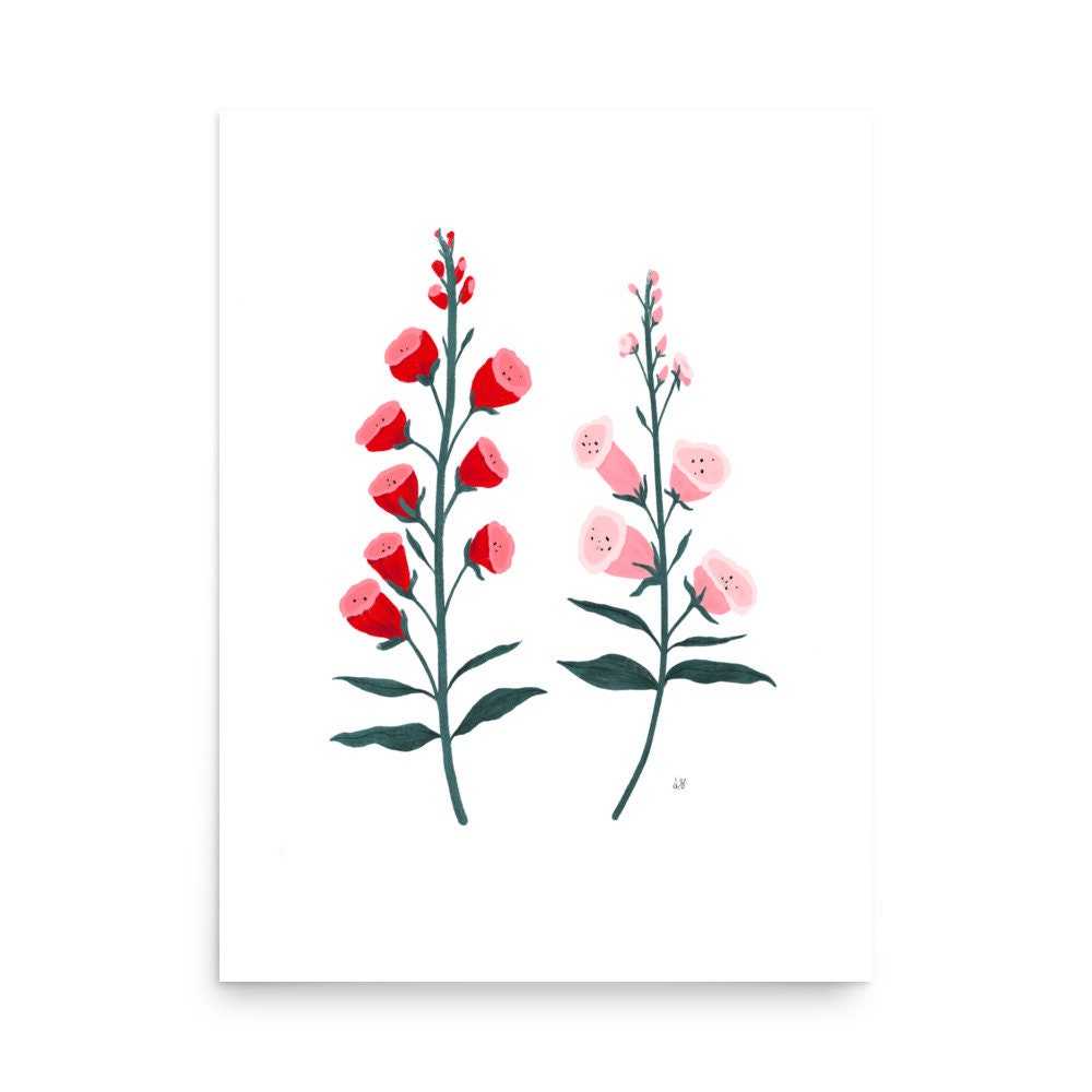 Foxglove Art Print