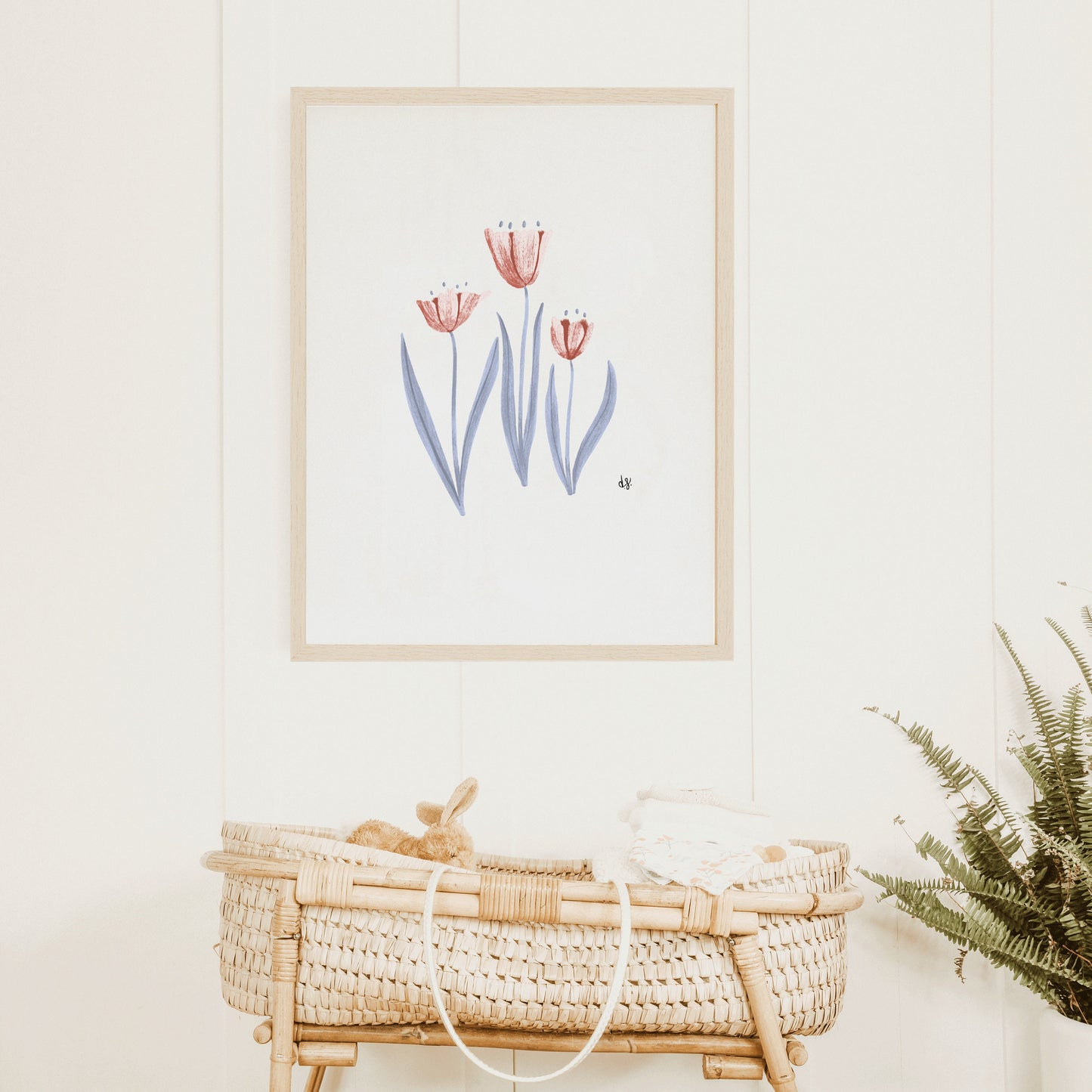 Red Tulip Art Print