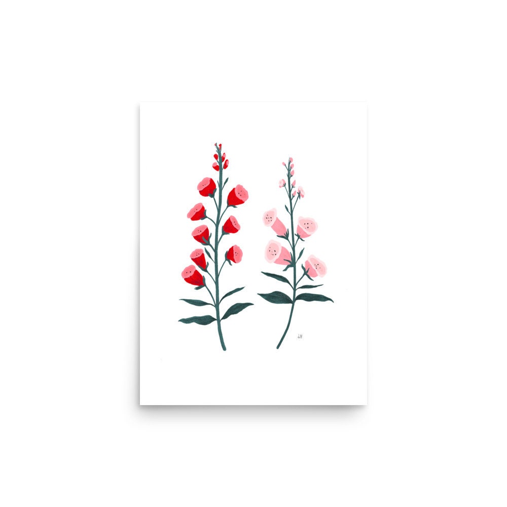 Foxglove Art Print