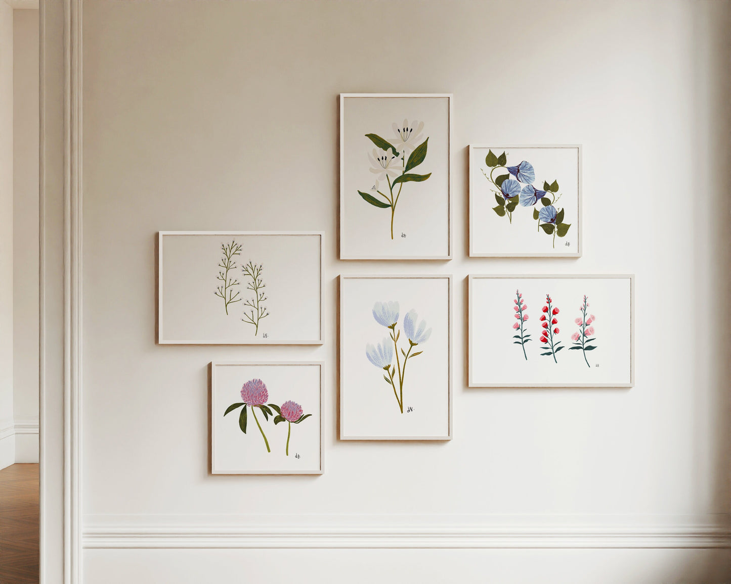 Neutral Floral Wall Art Branches Art