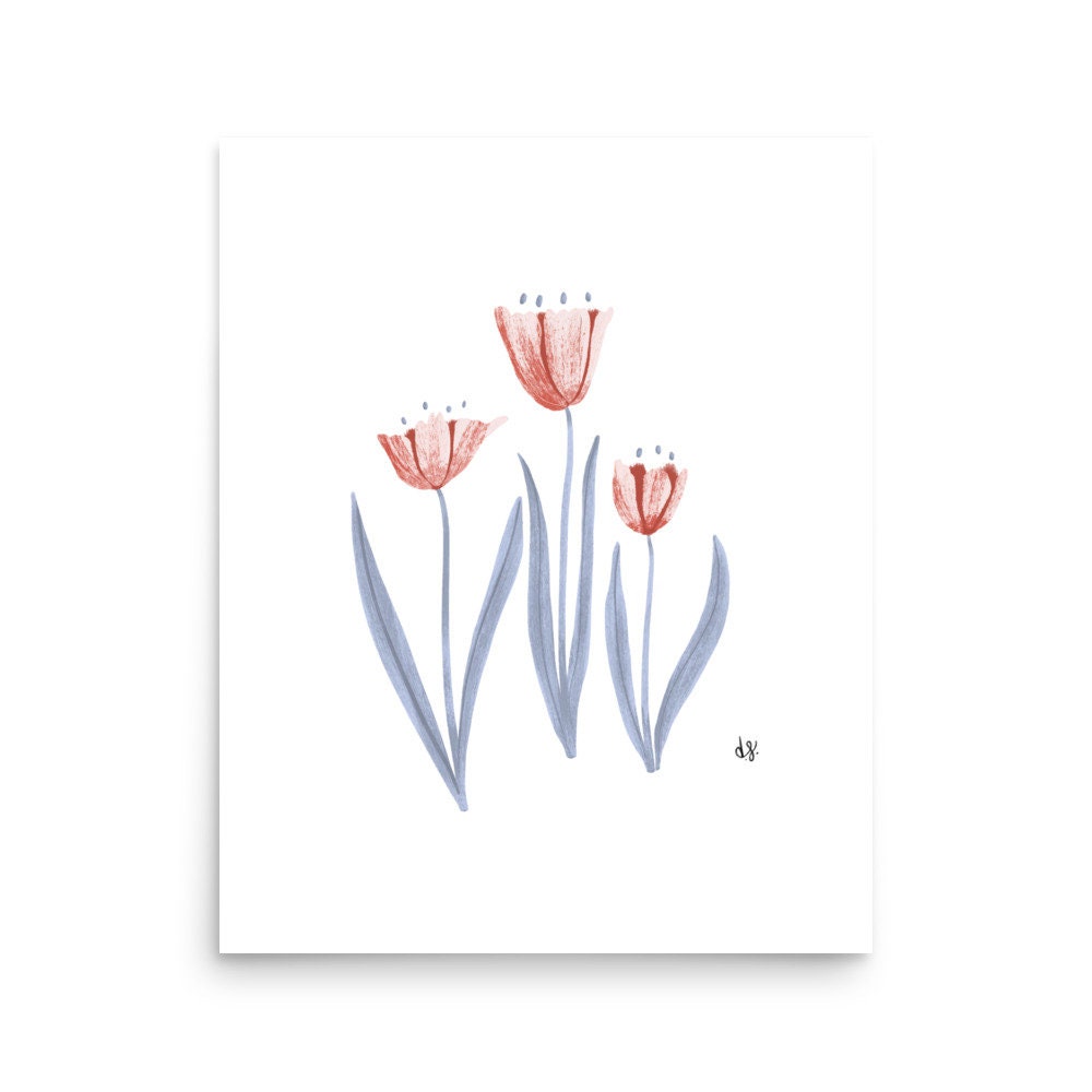 Red Tulip Art Print