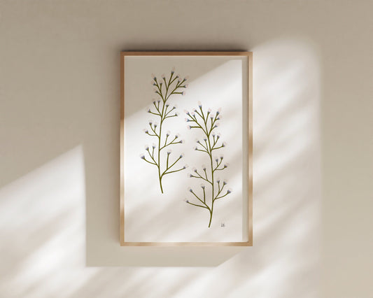 Neutral Floral Wall Art Branches Art